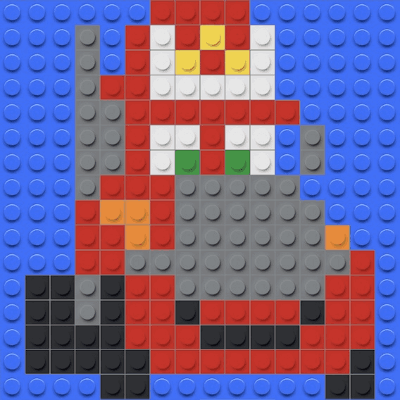 Mosa&iuml;que briques LEGO Mack - Cars